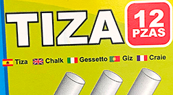 Tiza means Chalk